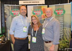Andy Bruno, Angela Tallant and Kyle Lane with Westfalia Fruit USA.